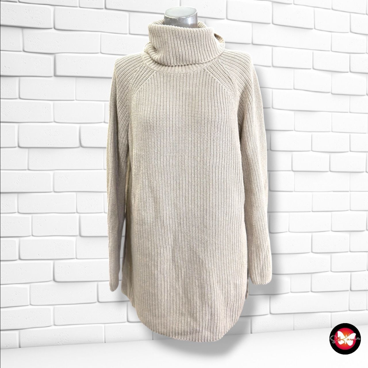 **HOY** MAXI Jersey de manga larga y cuello alto MARCO O’POLO color Crema Talla M