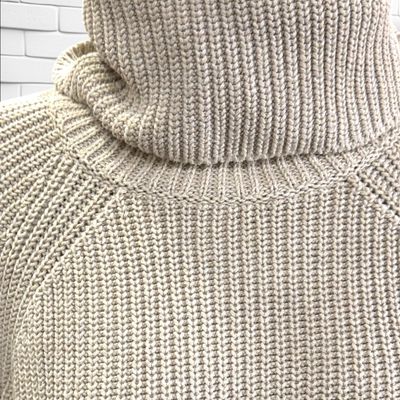 **HOY** MAXI Jersey de manga larga y cuello alto MARCO O’POLO color Crema Talla M