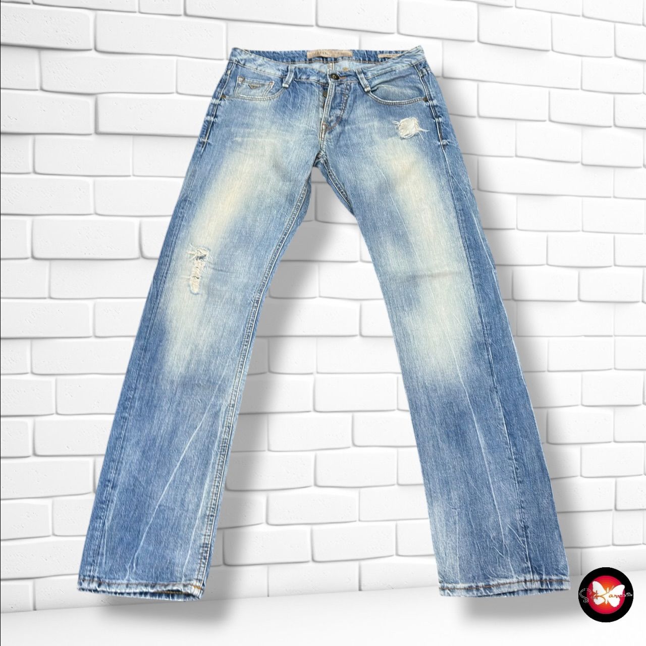 **HOY** Pantalón SLIM STRAIGHT · GUESS color Azul vaquero Talla Hombre W30