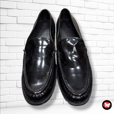 **HOY** Mocasines acharolados H&amp;M color Negro Talla Calzado 41