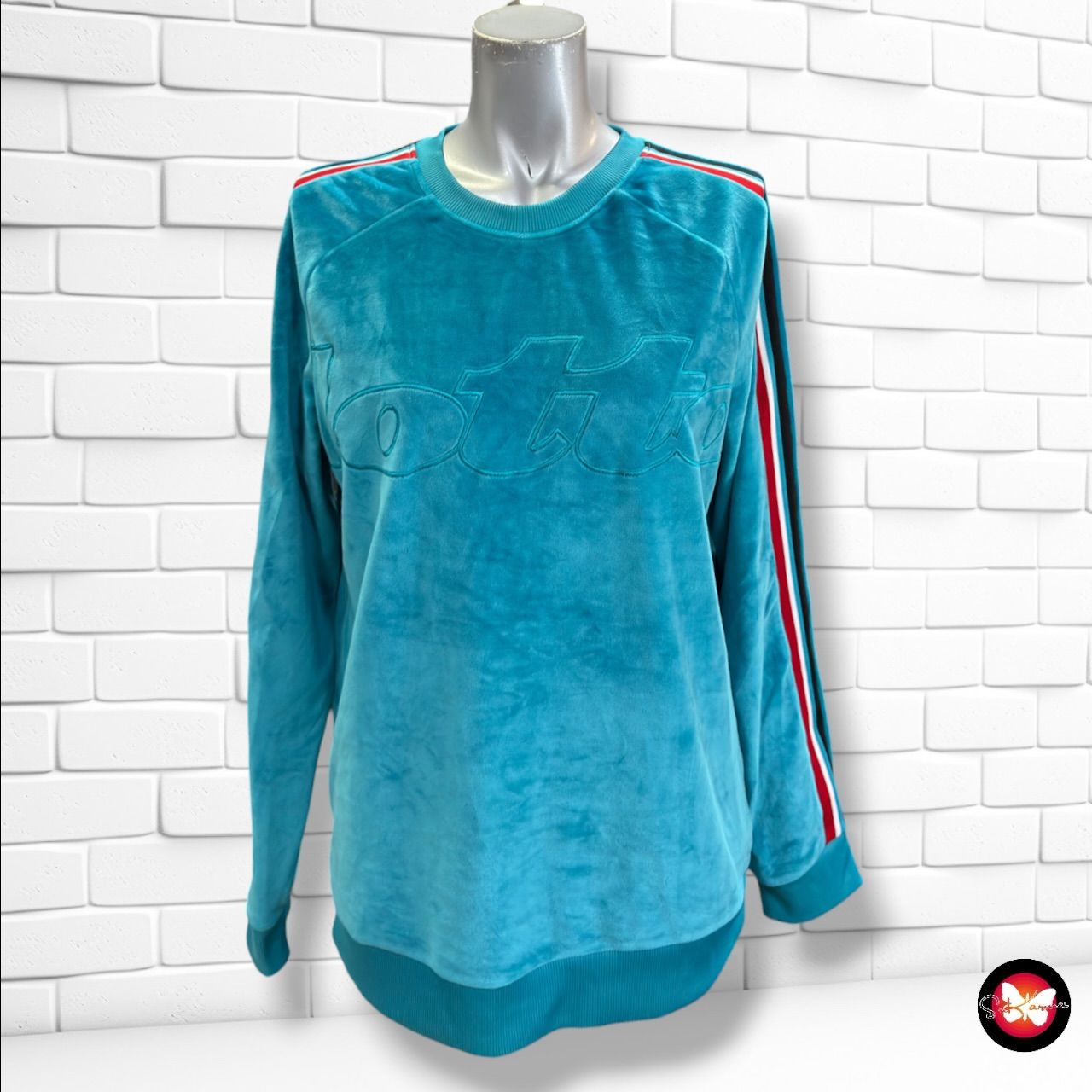 **HOY** Sudadera de terciopelo LOTTO color Turquesa Talla M