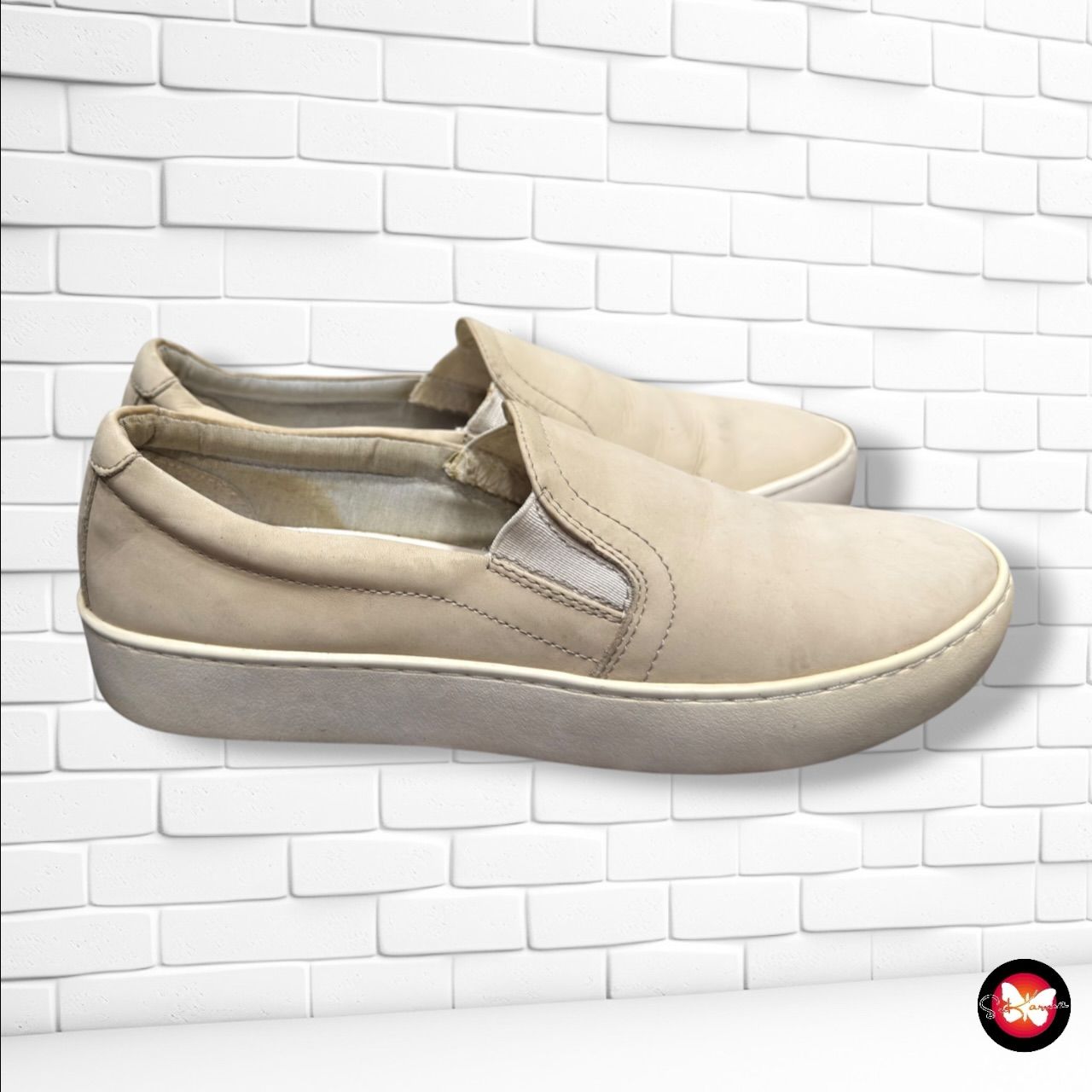 **HOY** Alpargatas de piel VAGABOND color Crema Talla Calzado 38