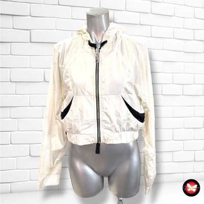 **HOY** Chaqueta deportiva cortavientos cropped HOLLISTER color Blanco Talla S