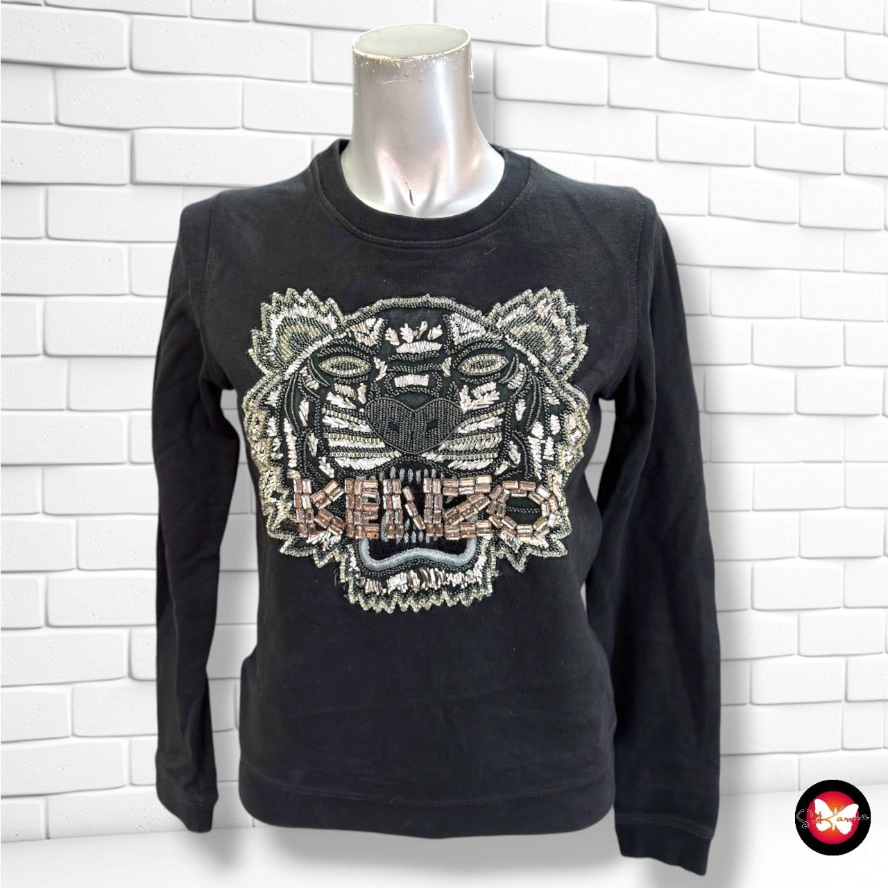 **HOY** Sudadera con pedrería KENZO color Negro Talla XS