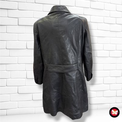 **HOY** Gabardina de piel BONCETTI color Negro Talla 42