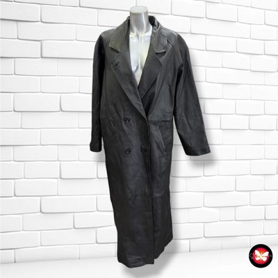 **HOY** Gabardina de piel SILVERLEAF color Negro Talla L