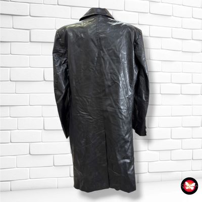 **HOY** Gabardina de piel sintética SUSPECT color Negro Talla Hombre L