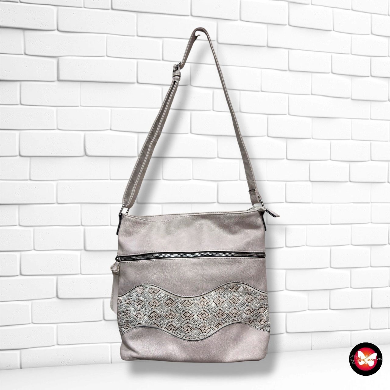 **HOY** Bolso bandolera  color Gris Talla GRANDE
