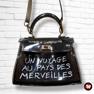 **HOY** Bolso bandolera / de mano transparente  color Gris Talla MINI