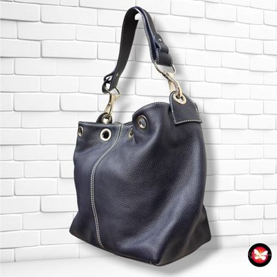 **HOY** Bolso de hombro de piel  color Azul Talla GRANDE