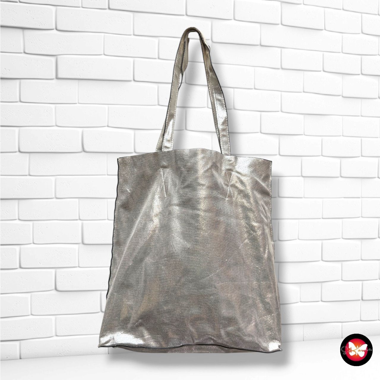 **HOY** Bolso de hombro  color Plateado Talla GRANDE