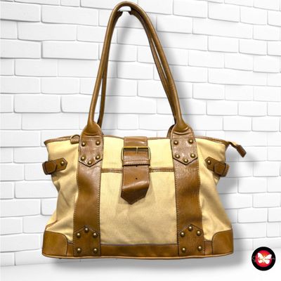 **HOY** Bolso de hombro  color Camel y marrón Talla GRANDE