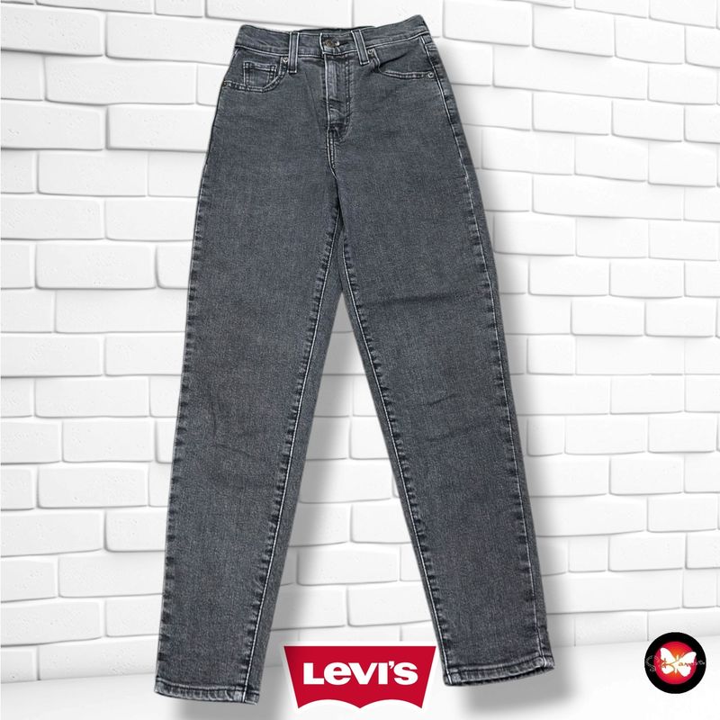 **HOY** Pantalón HIGH WISTED TAPER LEVI’S color Gris vaquero Talla XXS (W23)
