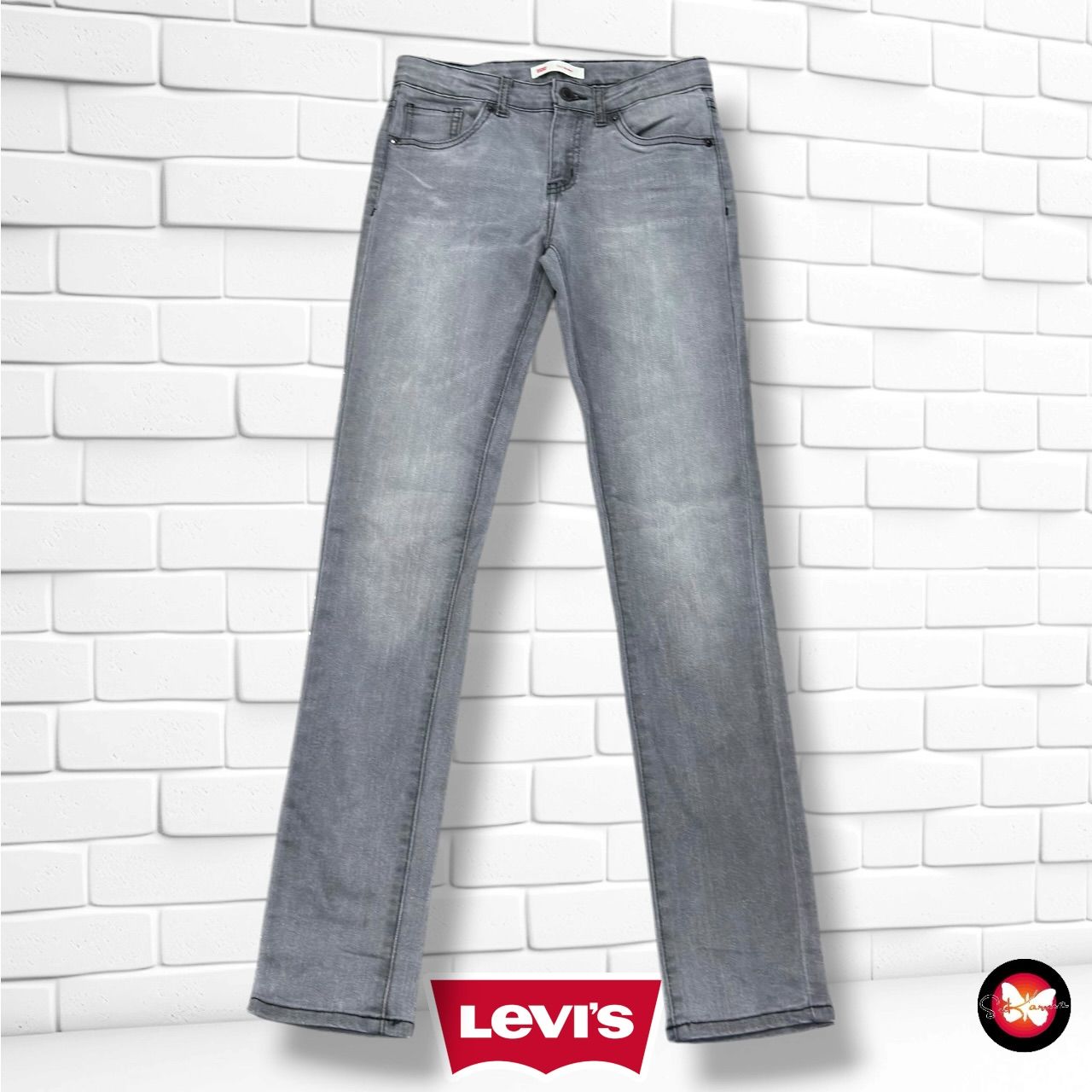 **HOY** Pantalón 711 SKINNY LEVI’S color Gris vaquero Talla 12 AÑOS