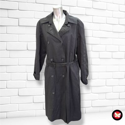 **HOY** Gabardina larga HENNES color Negro Talla 42