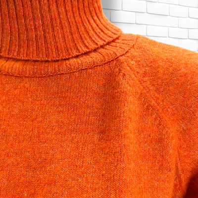 **HOY** Jersey de manga corta y cuello alto STAMINA color Calabaza Talla L