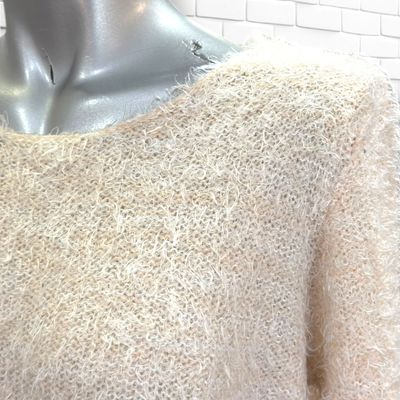 **HOY** Jersey de manga larga peludito COLOURS OF THE WORLD color Nude Talla S