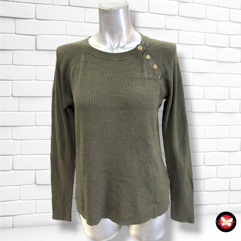 Jersey de manga larga H&amp;M color Verde oliva Talla M