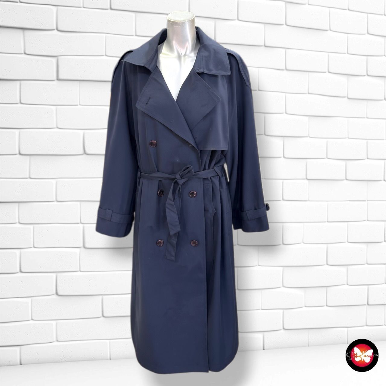 **HOY** Gabardina larga C&amp;A color Azul marino Talla 50 (22UK)