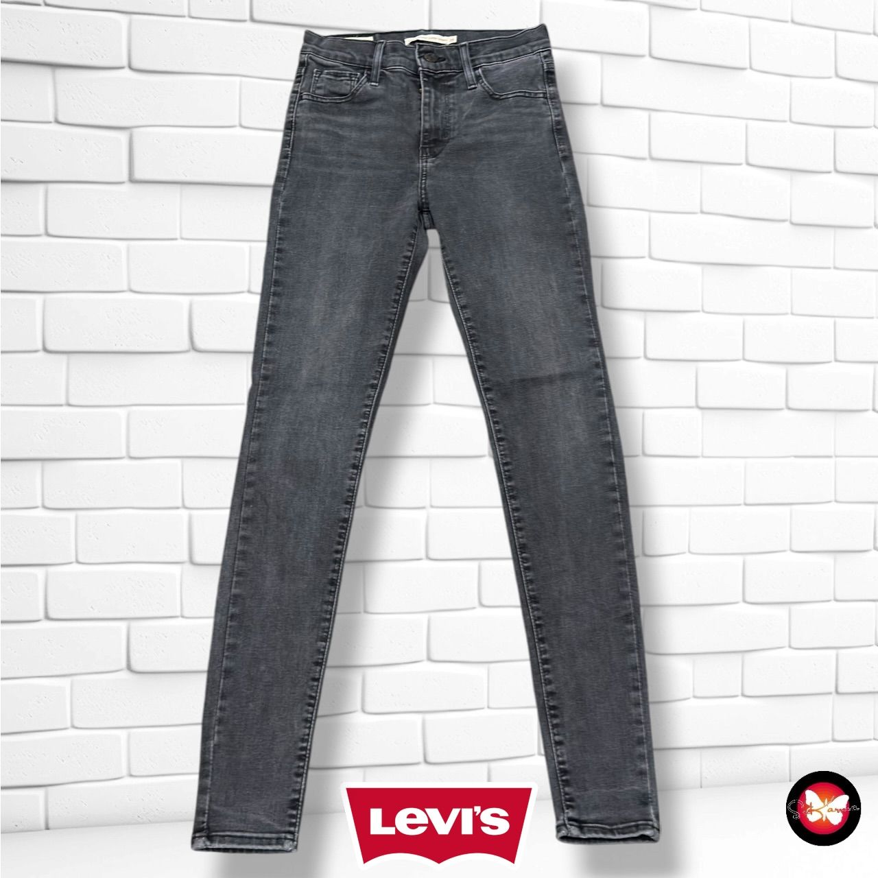 **HOY** Pantalón 720 HIGH RISE SUPER SKINNY LEVI’S color Gris vaquero Talla XS (W25)
