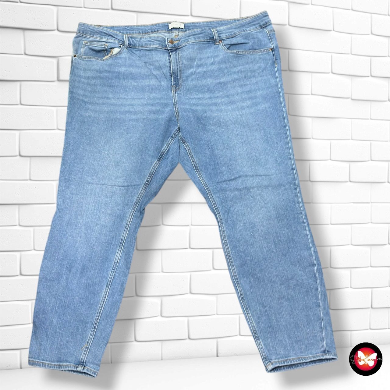 **HOY** Pantalón H&amp;M color Azul vaquero Talla 3XL