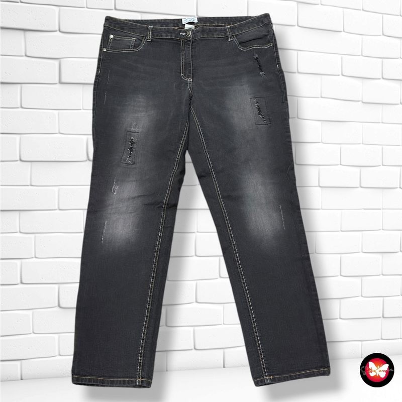 **HOY** Pantalón ANGEL OF STYLE color Negro vaquero Talla 48/50 (grande)