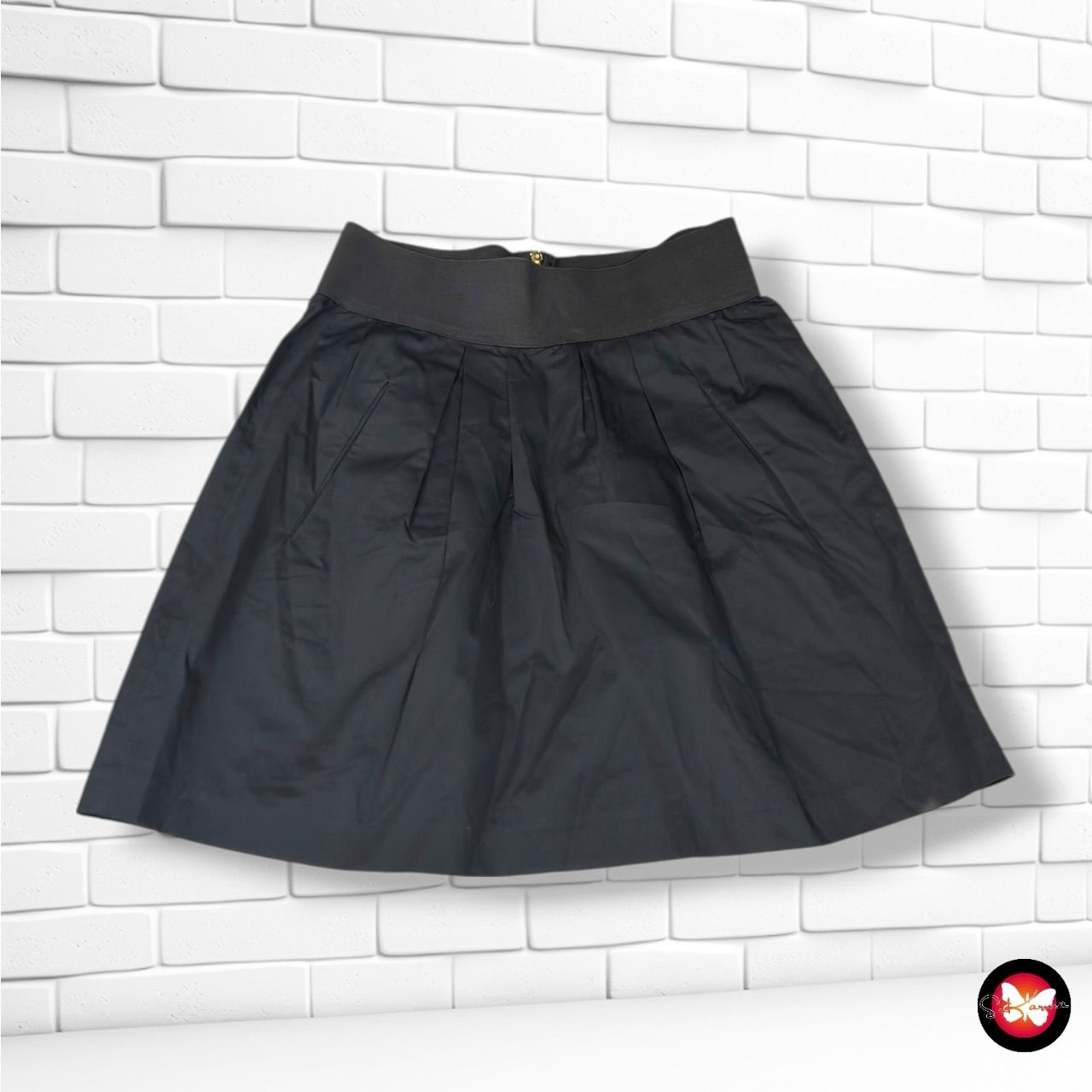 **HOY** Falda con goma en la cintura ZARA color Negro Talla M