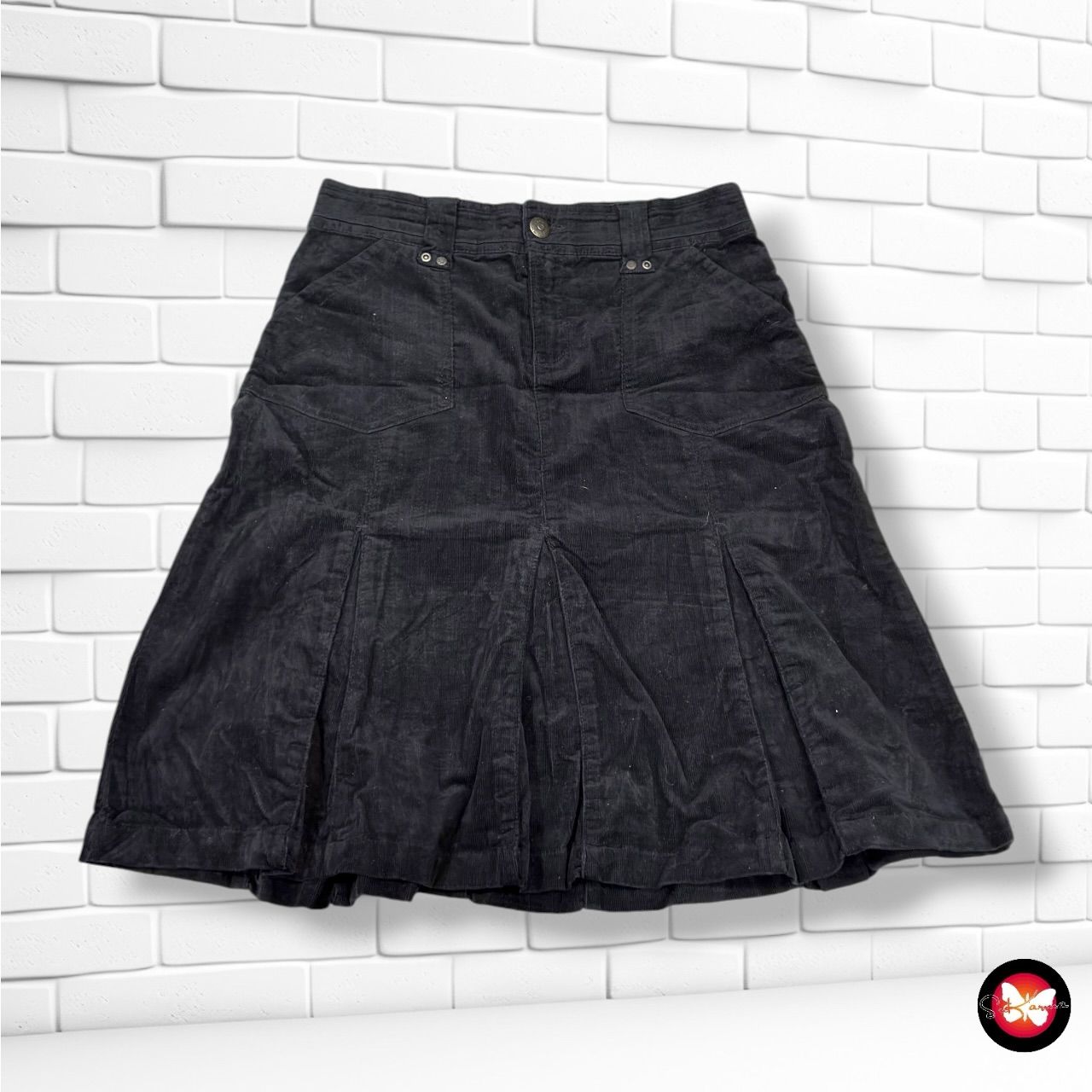 **HOY** Falda de pana YESSICA color Negro Talla 38