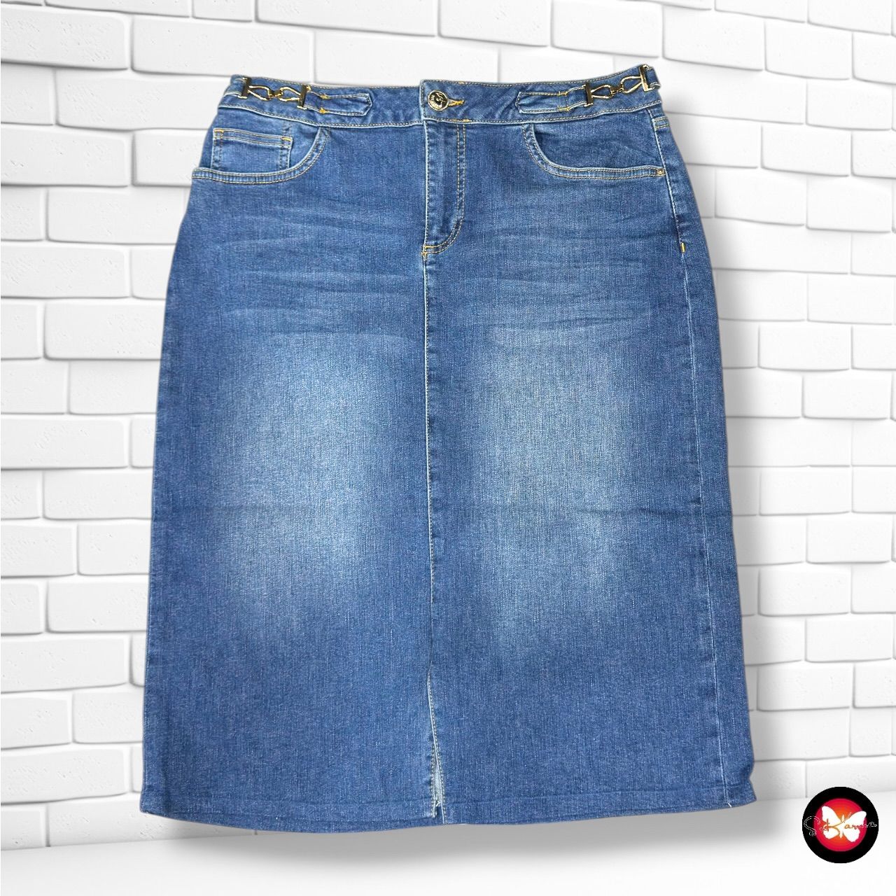 **HOY** Falda MOS MOSCH color Azul vaquero Talla L (W31) (grande)