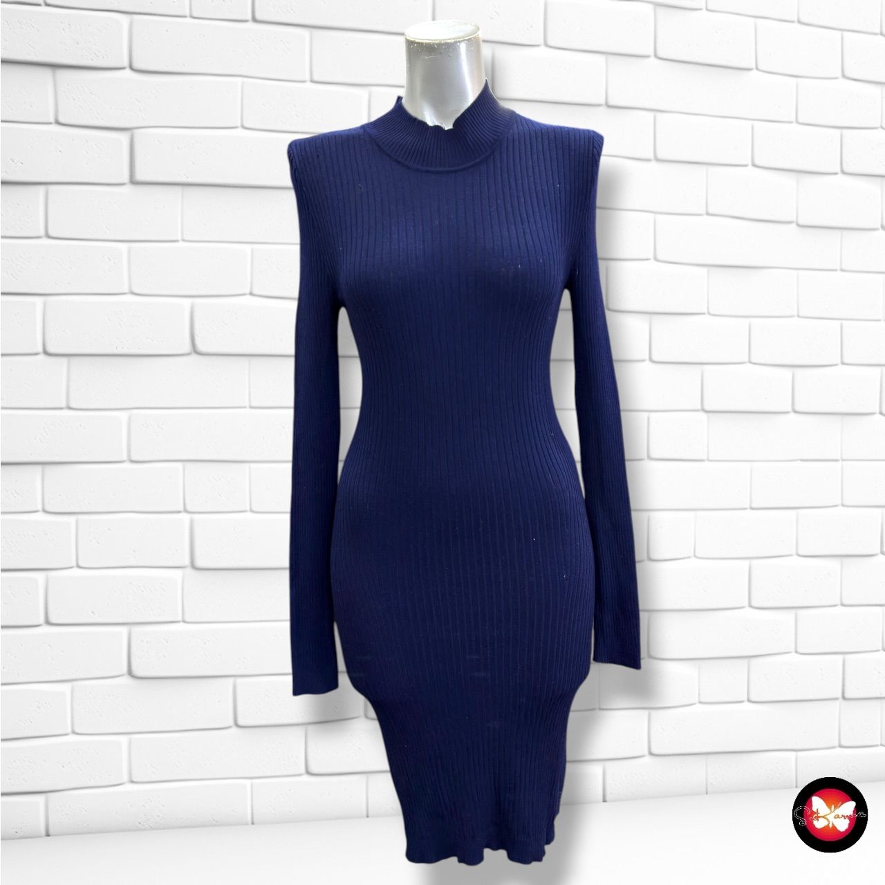 Vestido de punto ANTI BLUE color Azul Talla XS