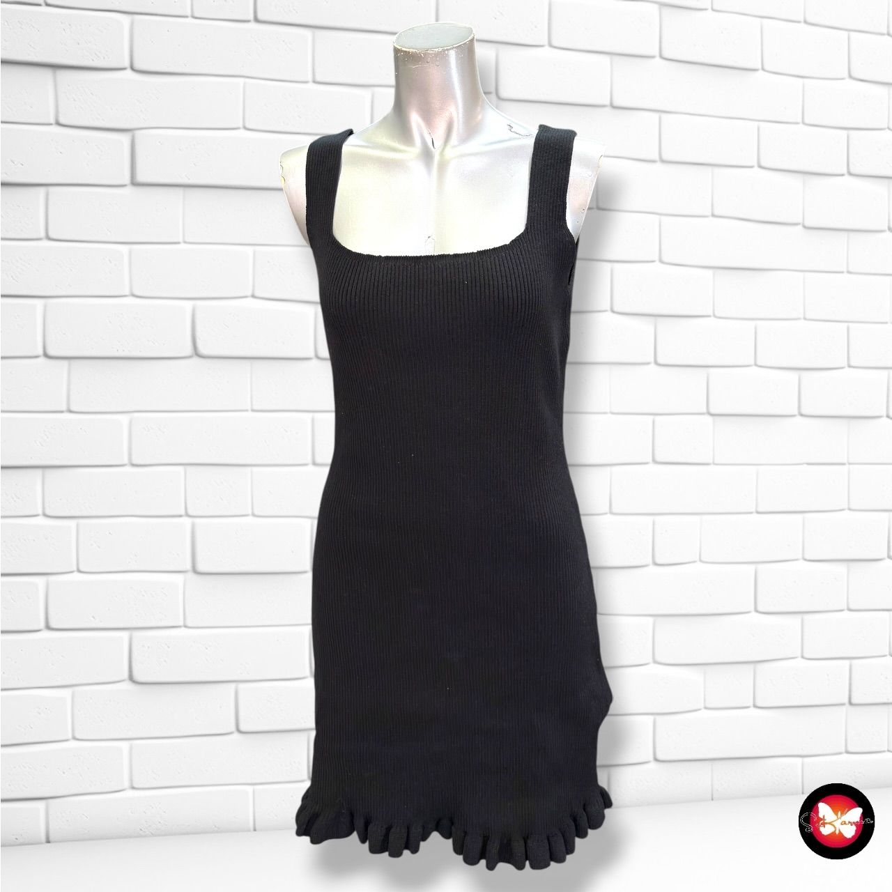 **HOY** Vestido de punto  color Negro Talla M