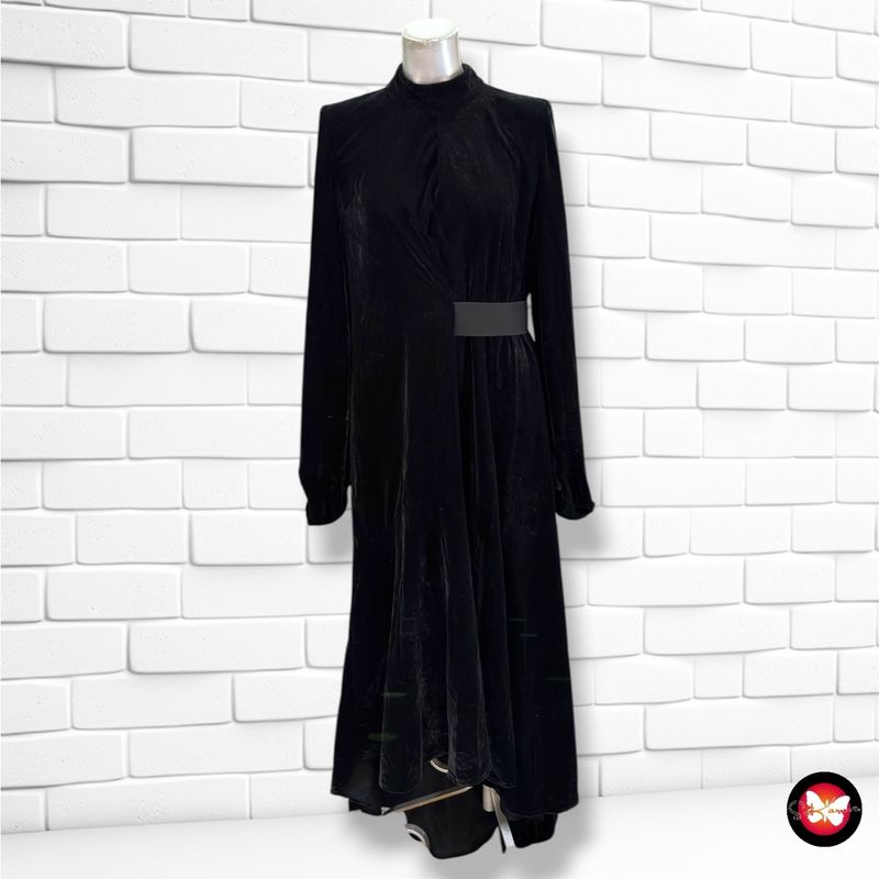 **HOY** Vestido largo de terciopelo ASOS color Negro Talla 38