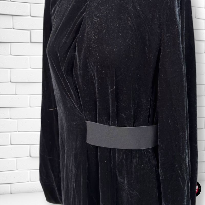 **HOY** Vestido largo de terciopelo ASOS color Negro Talla 38