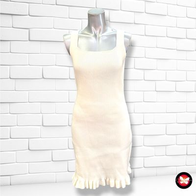**HOY** Vestido de punto color Crema Talla M