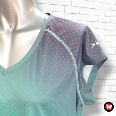 **HOY** Camiseta deportiva ROSSI TRAINING color Verde y lila Talla XL (pequeña)