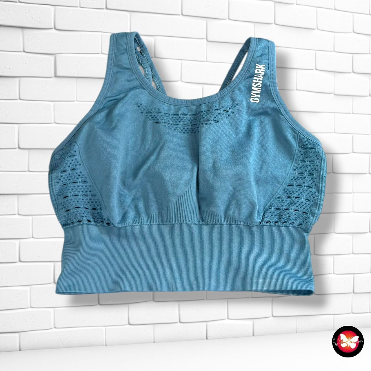 **HOY** Top deportivo GYM SHARK color Celeste Talla S