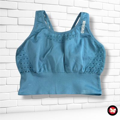 **HOY** Top deportivo GYM SHARK color Celeste Talla S