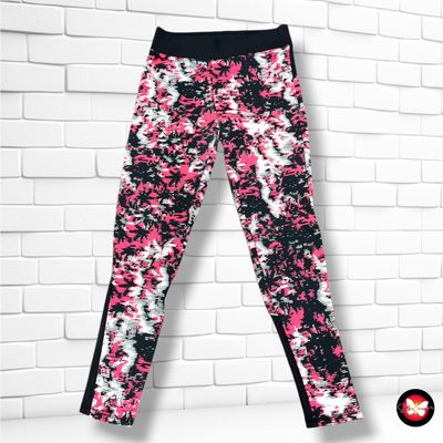 **HOY** Mallas deportivas F&amp;A color Rosa, blanco y negro Talla XL