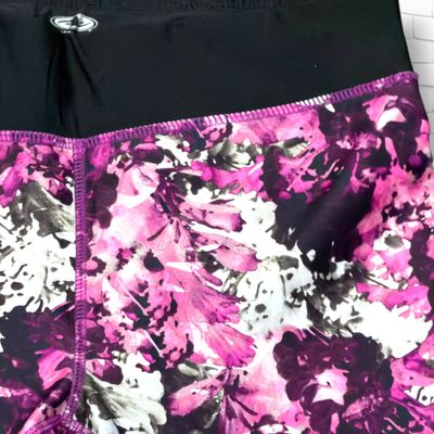 **HOY** Mallas deportivas piratas ATHLETIC WORKS color Magenta, blanco y negro Talla M