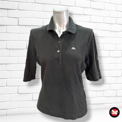 **HOY** Polo de manga corta LACOSTE color Negro Talla 40 (pequeña)