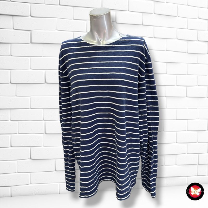 **HOY** Sudadera de rayitas MARC O’POLO color Azul marino y blanco Talla XL