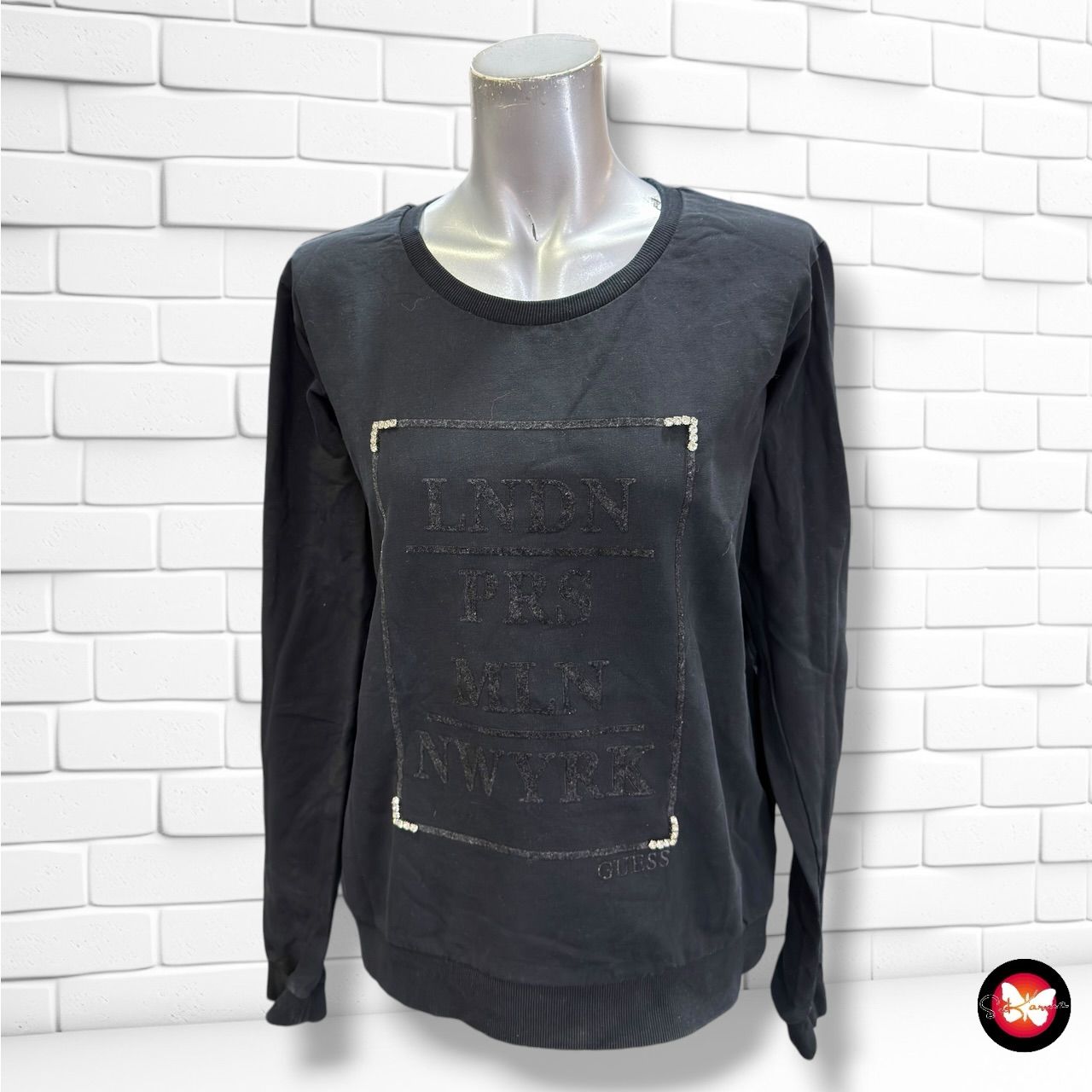 **HOY** Sudadera GUESS color Negro Talla M