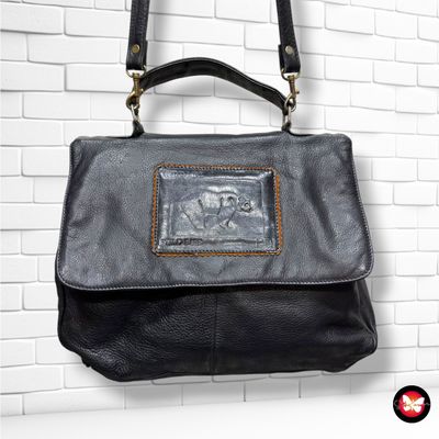 **HOY** Bolso bandolera de piel WILD LIFE color Negro Talla MEDIANO