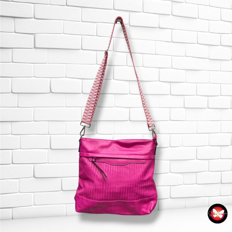 **HOY** Bolso bandolera  color Fucsia Talla GRANDE