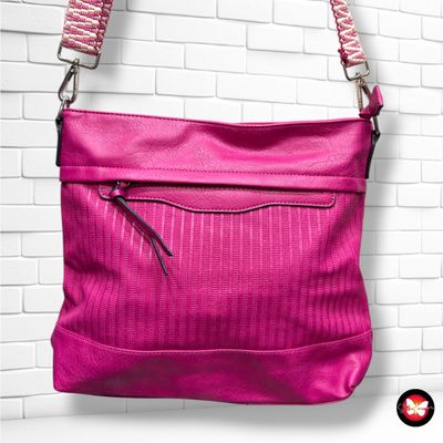 **HOY** Bolso bandolera  color Fucsia Talla GRANDE
