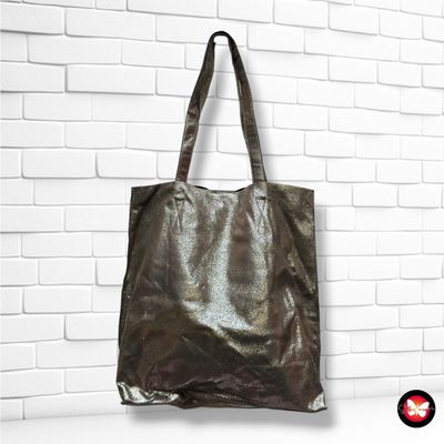 **HOY** Bolso de hombro  color Verde oliva metálizado Talla GRANDE