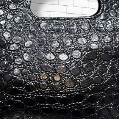 **HOY** Bolso de mano efecto cocodrilo color Negro Talla PEQUEÑO