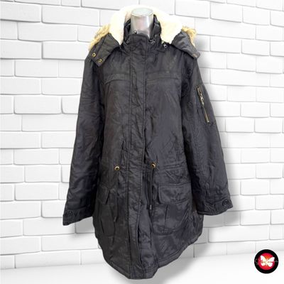 **HOY** Chaquetón acolchado con borreguito  color Negro Talla 2XL