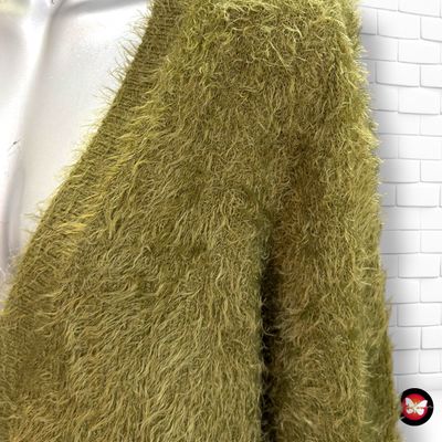**HOY** Chaqueta de punto peludita GINA LAURA color Verde oliva Talla L