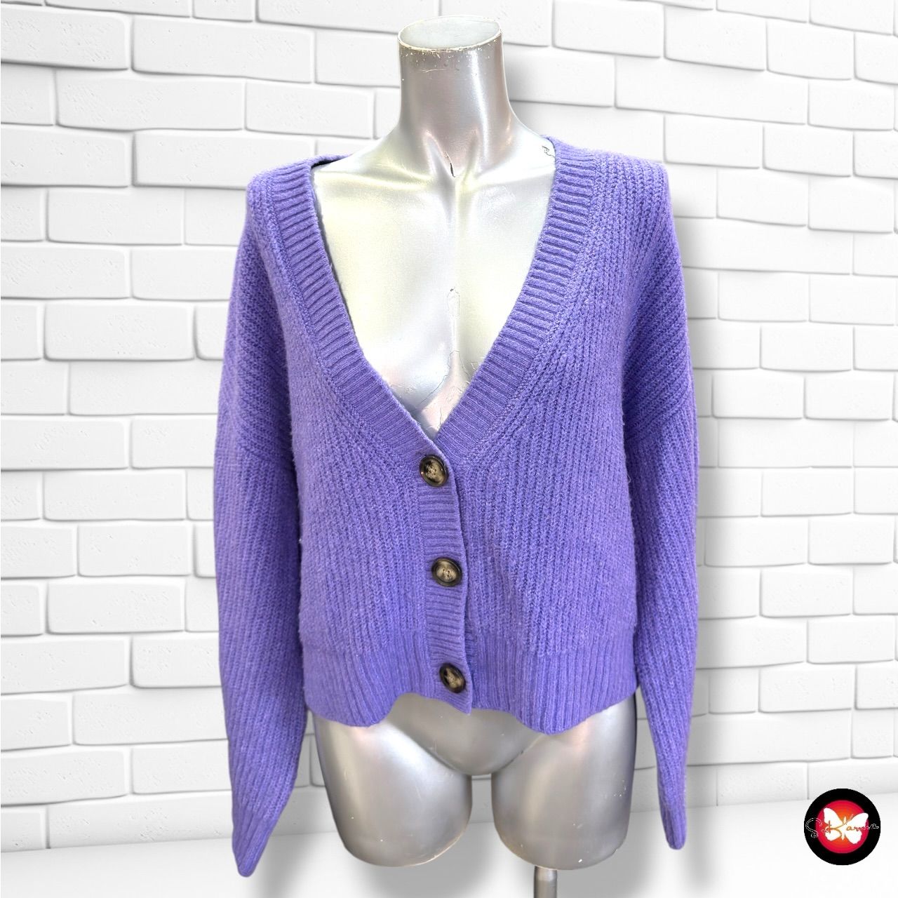 **HOY** Chaqueta de punto CLOCKHOUSE color Violeta Talla M
